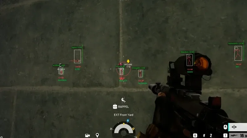 ESP player boxes in Rainbow Six Siege